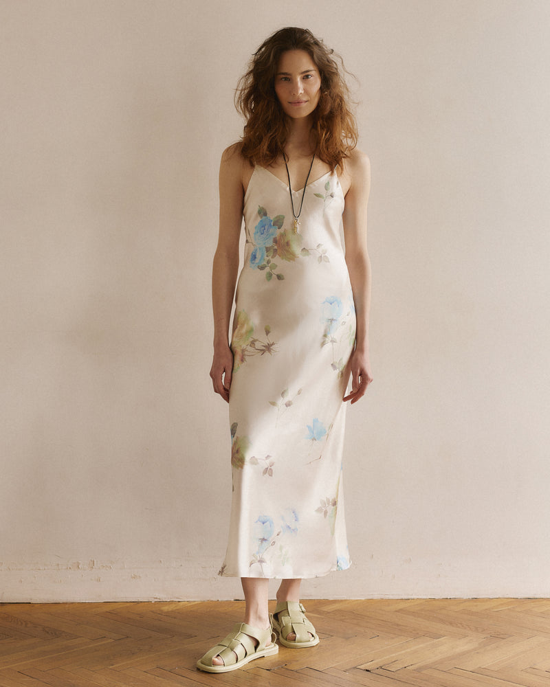 Slip dress milky