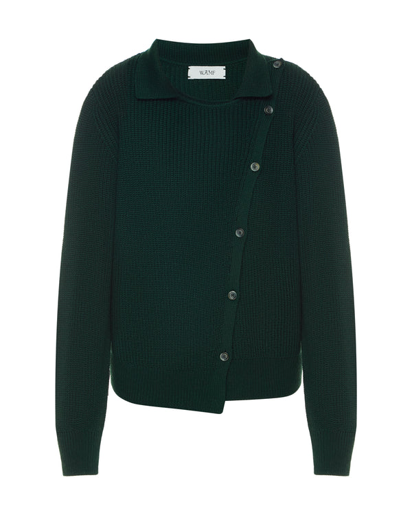 Wool cardigan green
