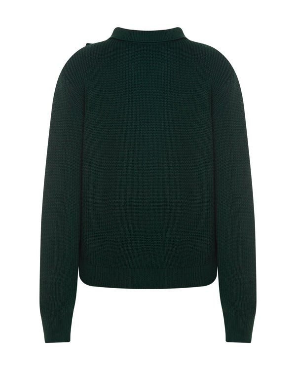 Wool cardigan green