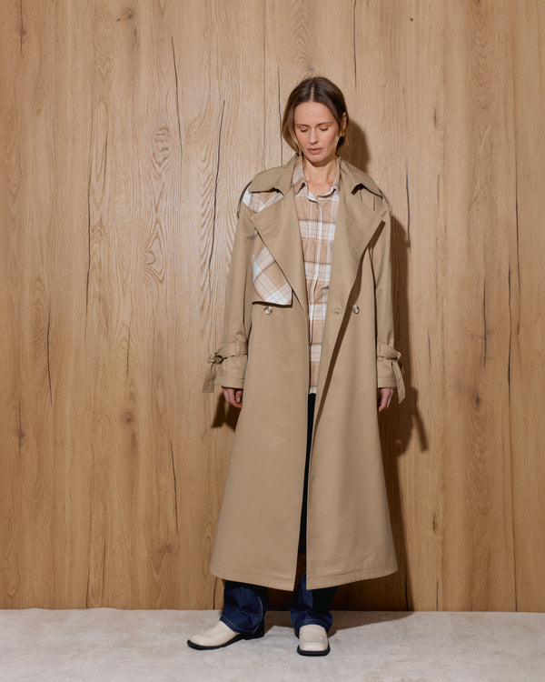 Trench coat - Beige cotton