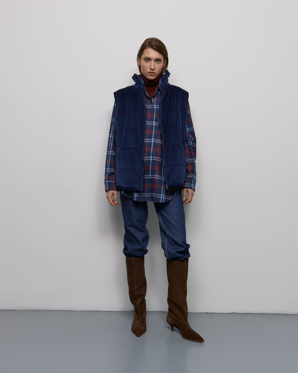 Quilted vest - Blue