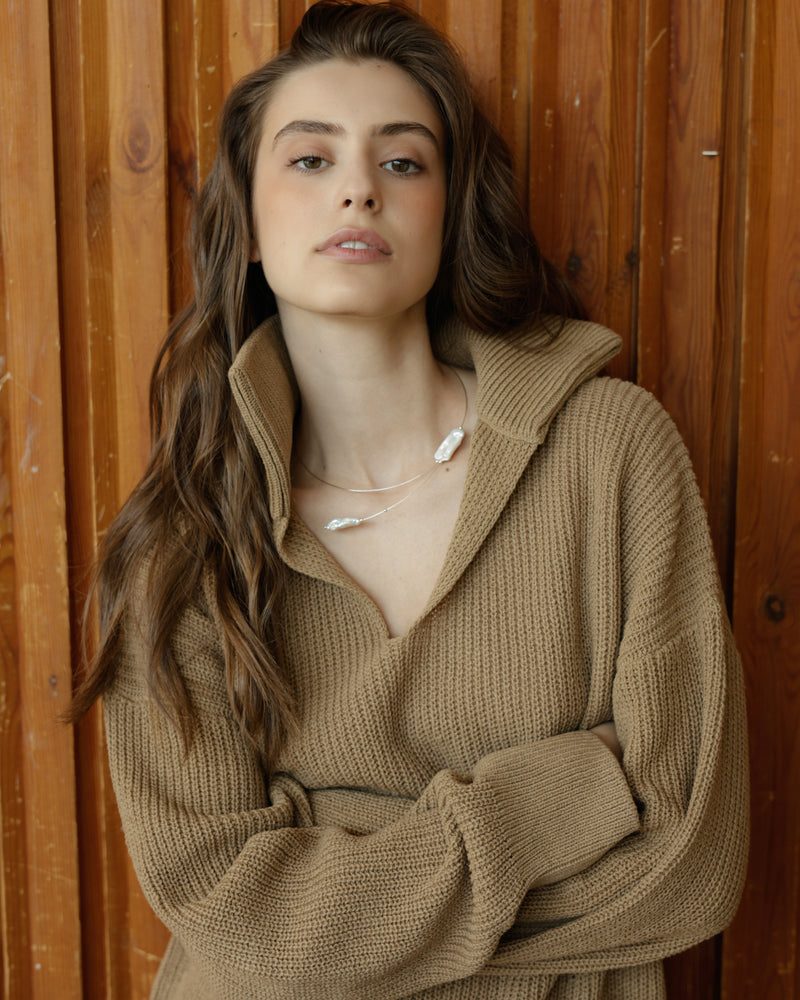 Wool sweater beige