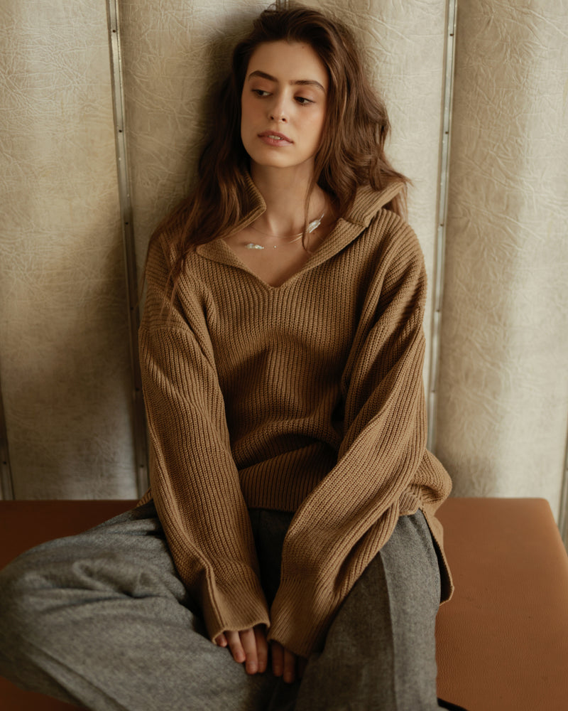Wool sweater beige