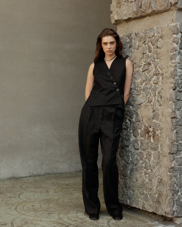 Pants dark brown 
