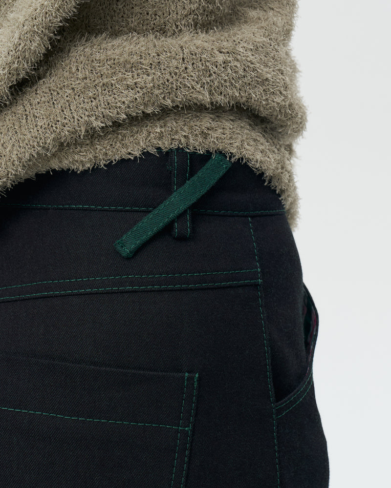 Turn Up Twisted Jeans - Green