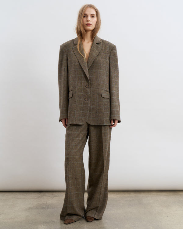 Піджак оверсайз - Коричневий