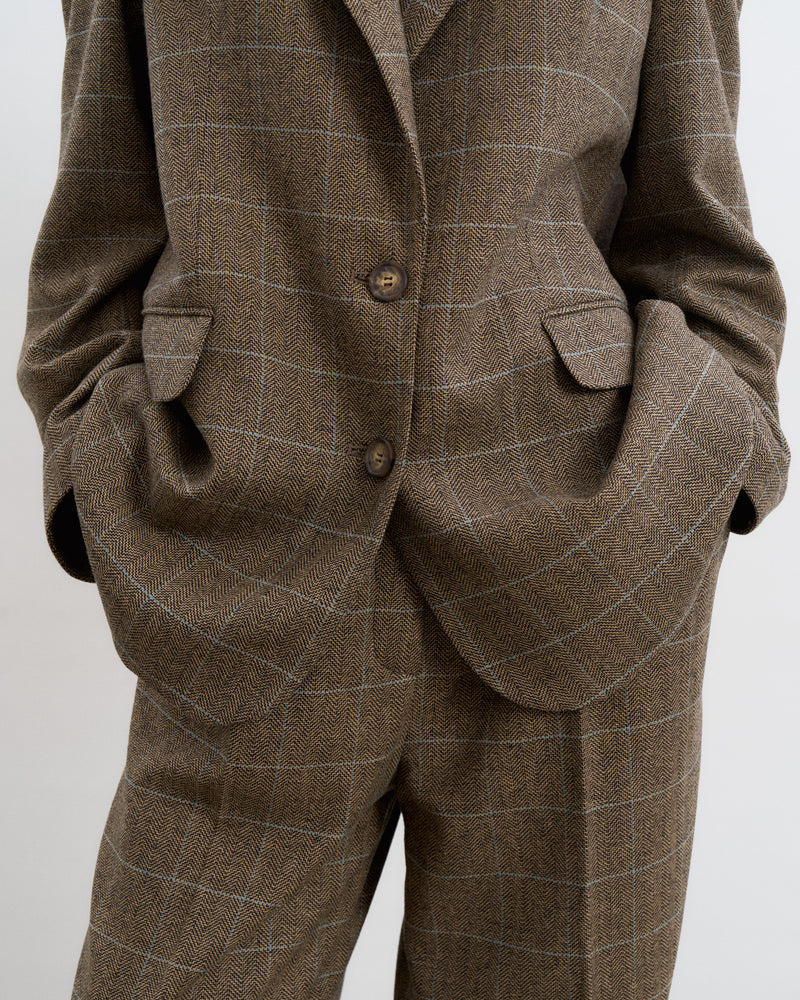 Oversized Blazer - Brown