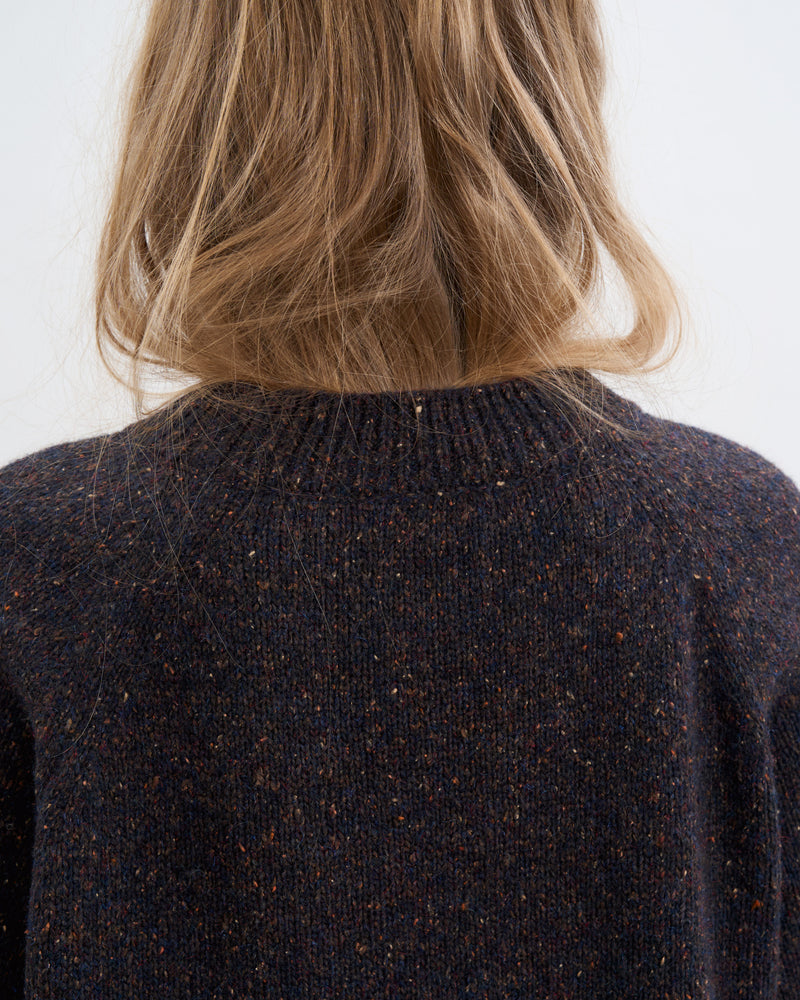 Alpaca-Merino Wool Blend Sweater - Brown