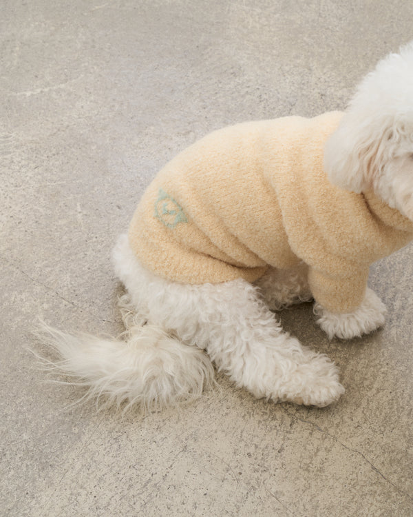 Baby Alpaca-Merino Wool Blend Dog Sweater - Butter Yellow