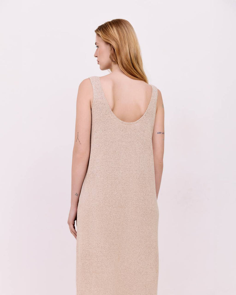 Midi fringe dress - Sandy