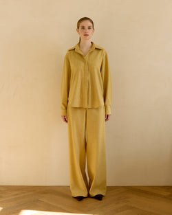 Wool Pants - Yellow Beige