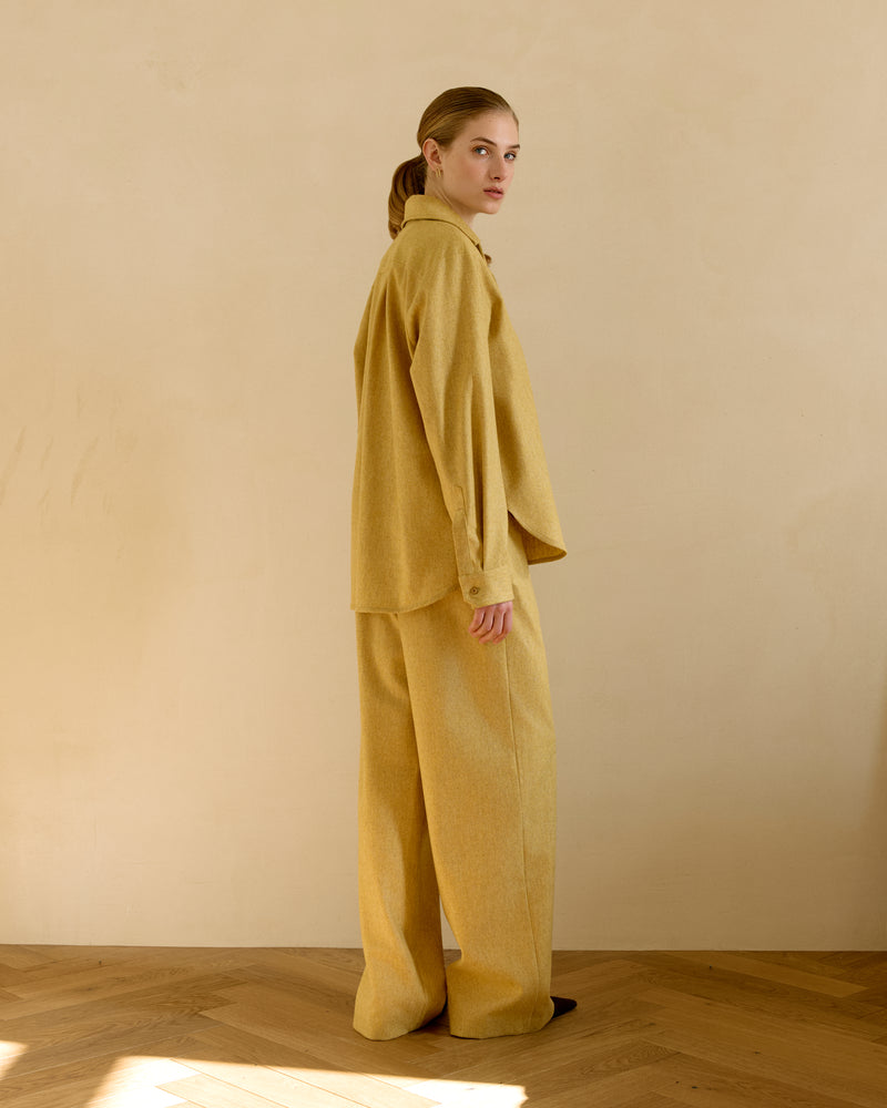 Wool Shirt - Yellow Beige