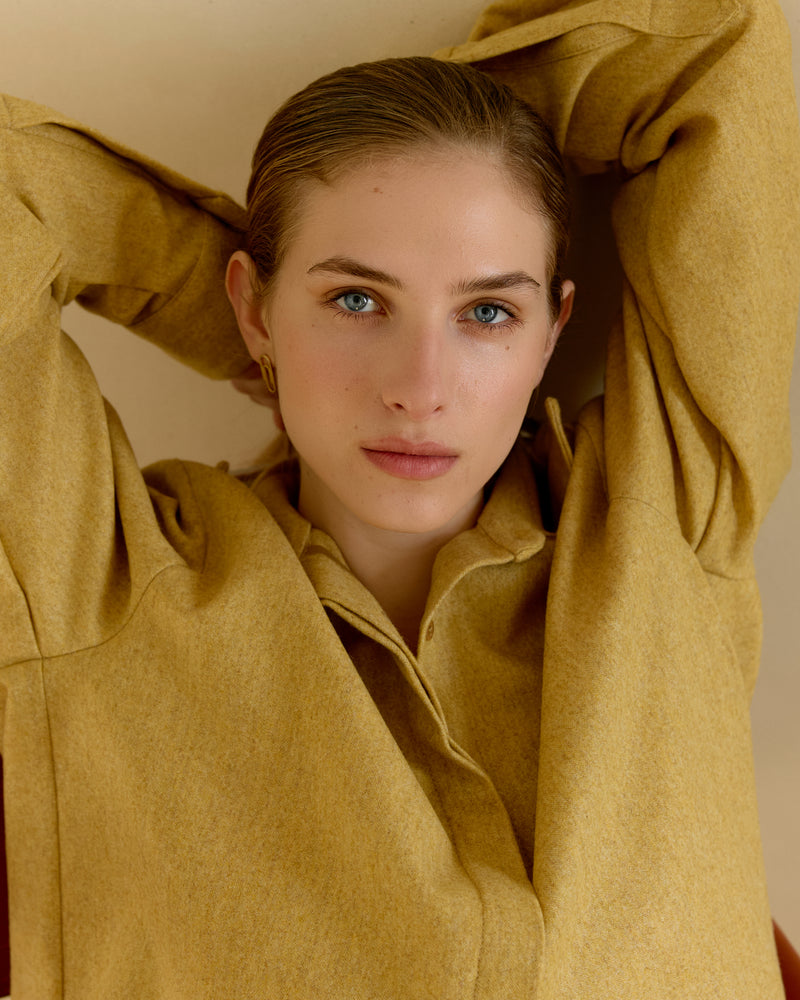 Wool Shirt - Yellow Beige