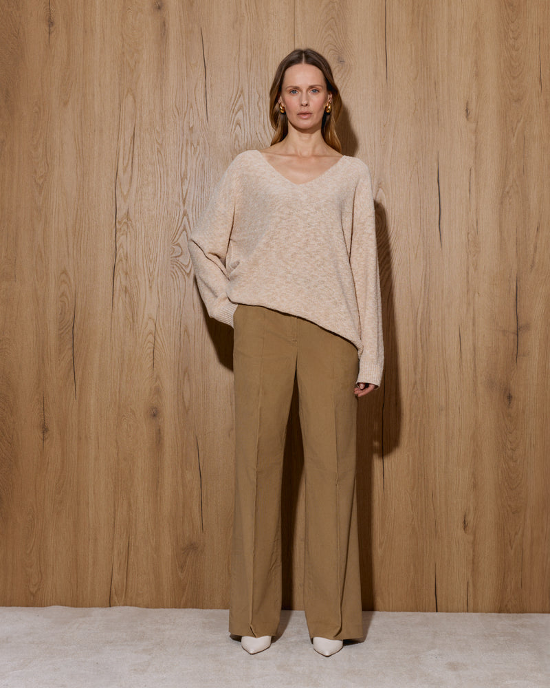 Pants - Beige Velour