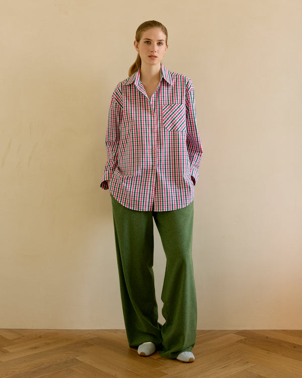 Plaid shirt - Crimson-green