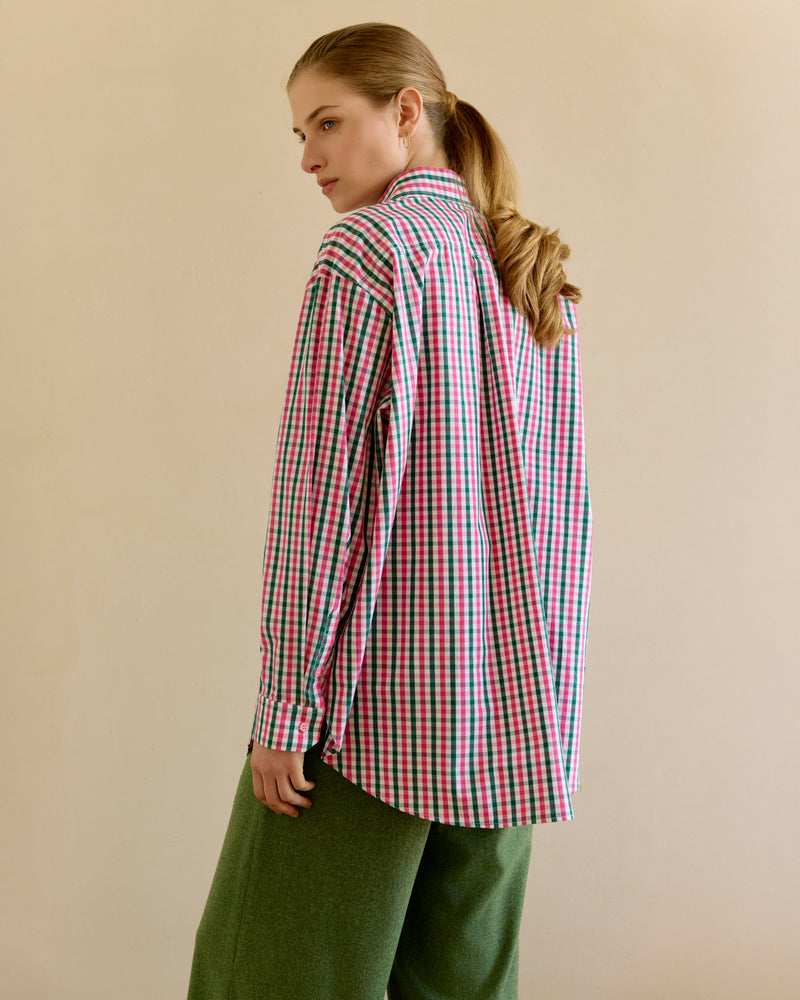 Plaid shirt - Crimson-green