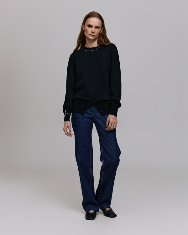 Cotton sweater - Black