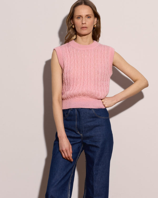 Knitted Vest - Pink