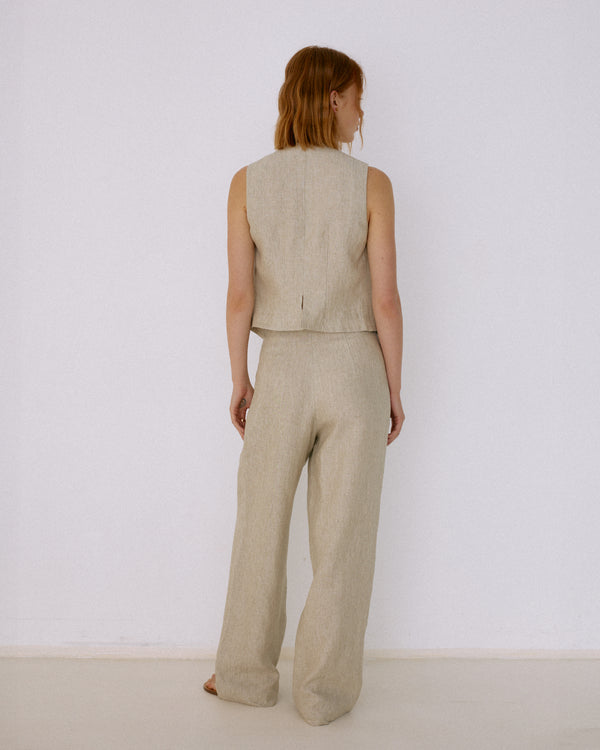 Linen pants light beige