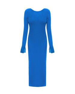 Wool dress blue
