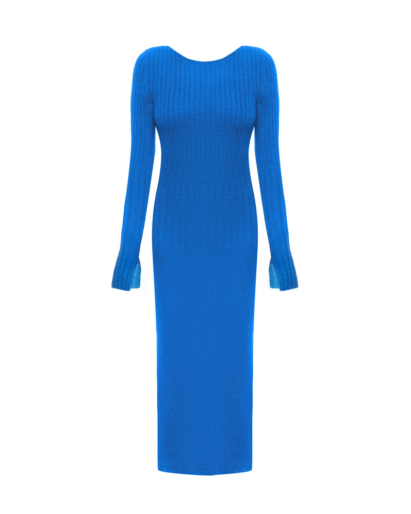 Wool dress blue
