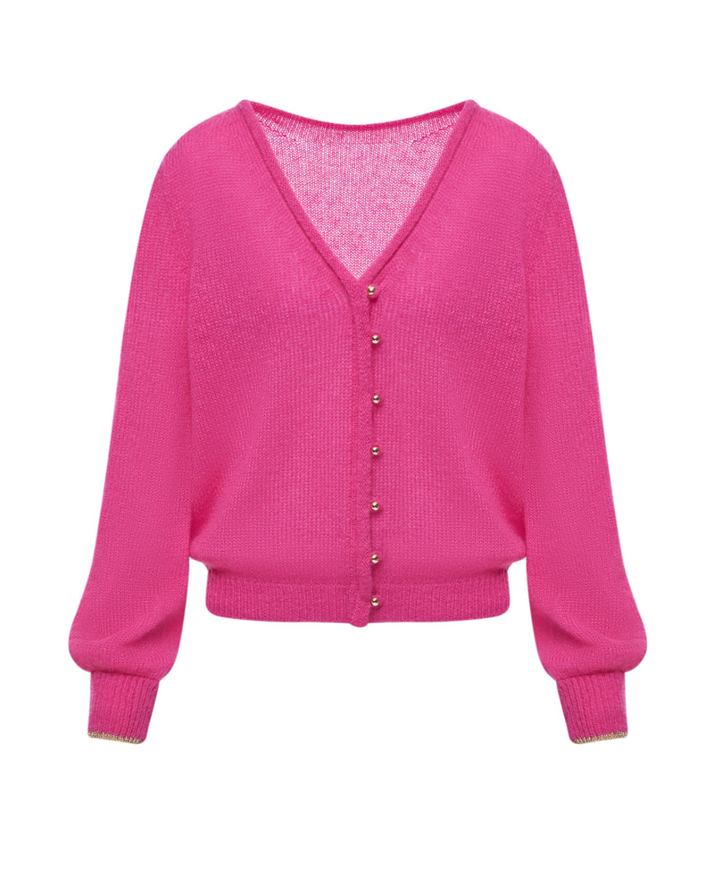 CARDIGAN FESTIF Bright pink