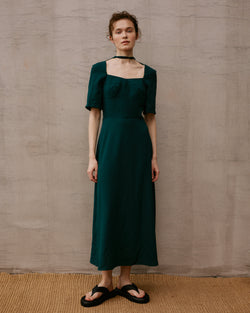 Dress emerald