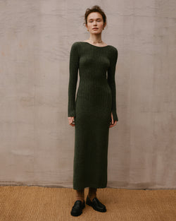 Wool dress green
