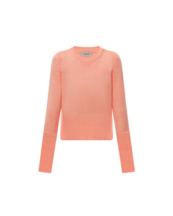 Wool sweater coral