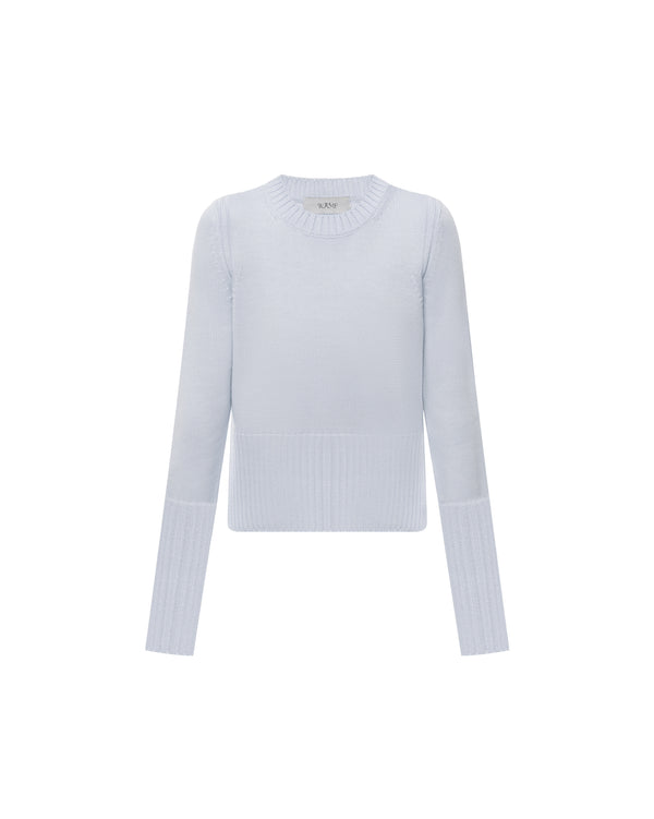 Wool sweater blue