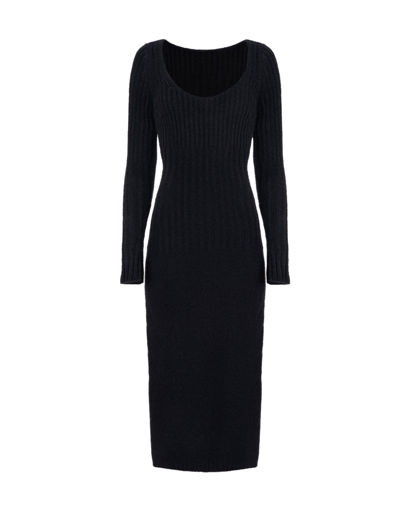 Wool dress black