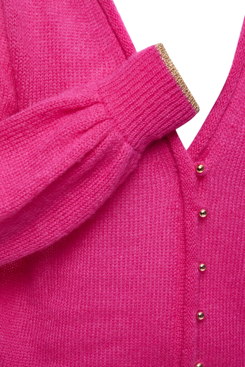 CARDIGAN FESTIF Bright pink