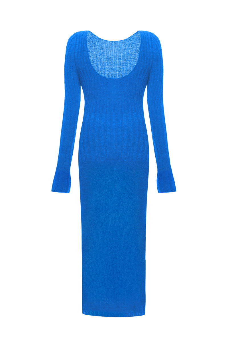 Вовняна сукня синя