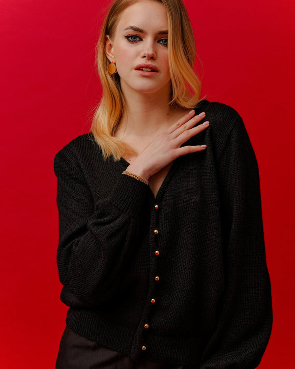 Cardigan Festif noir