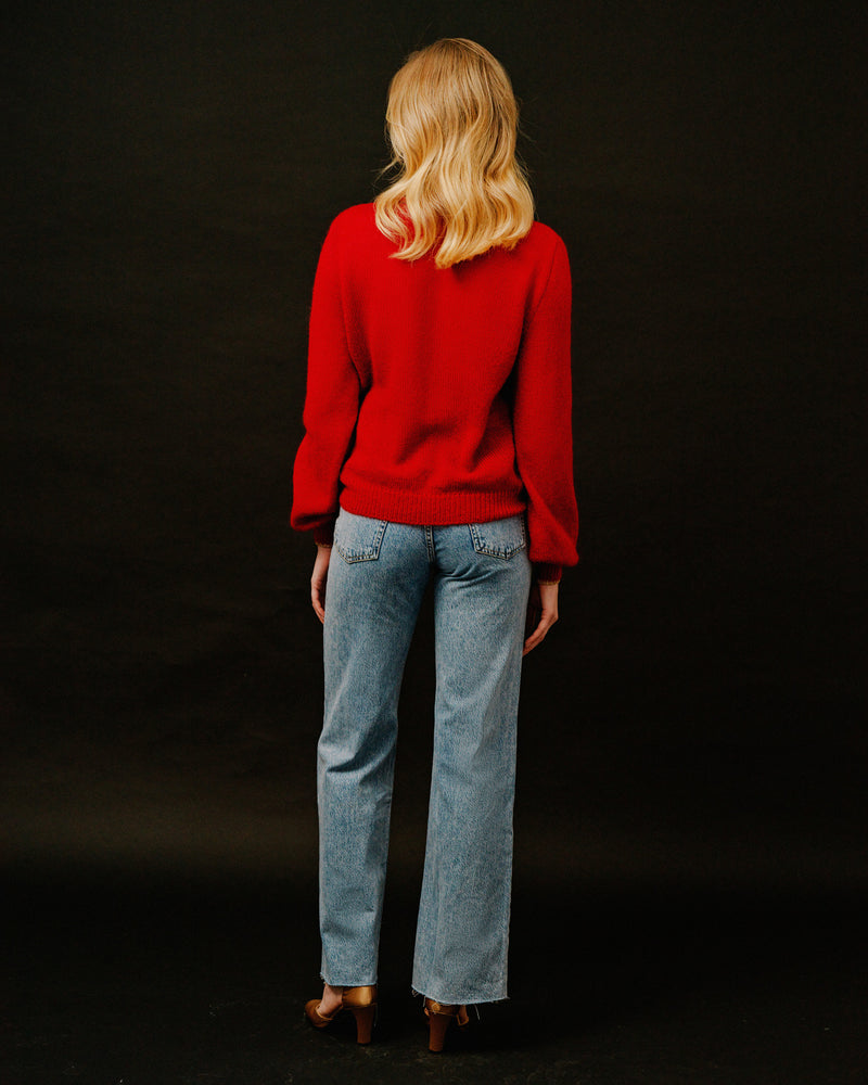 Cardigan Festif rouge